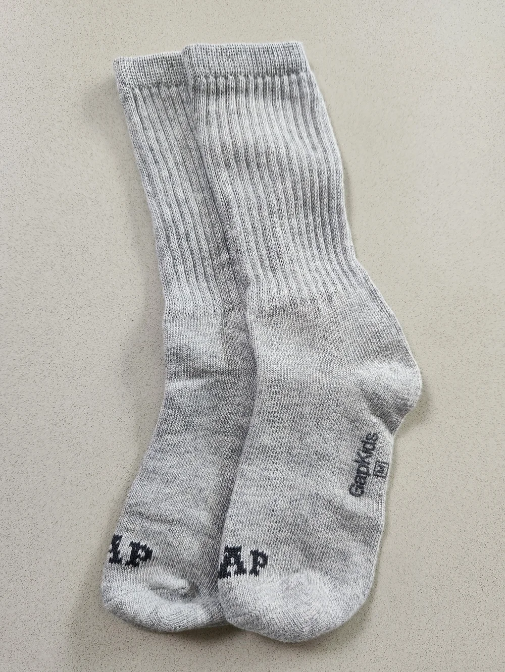GapKids Crew Socks 2 Pairs ~GRAY & BLUE ~MEDIUM